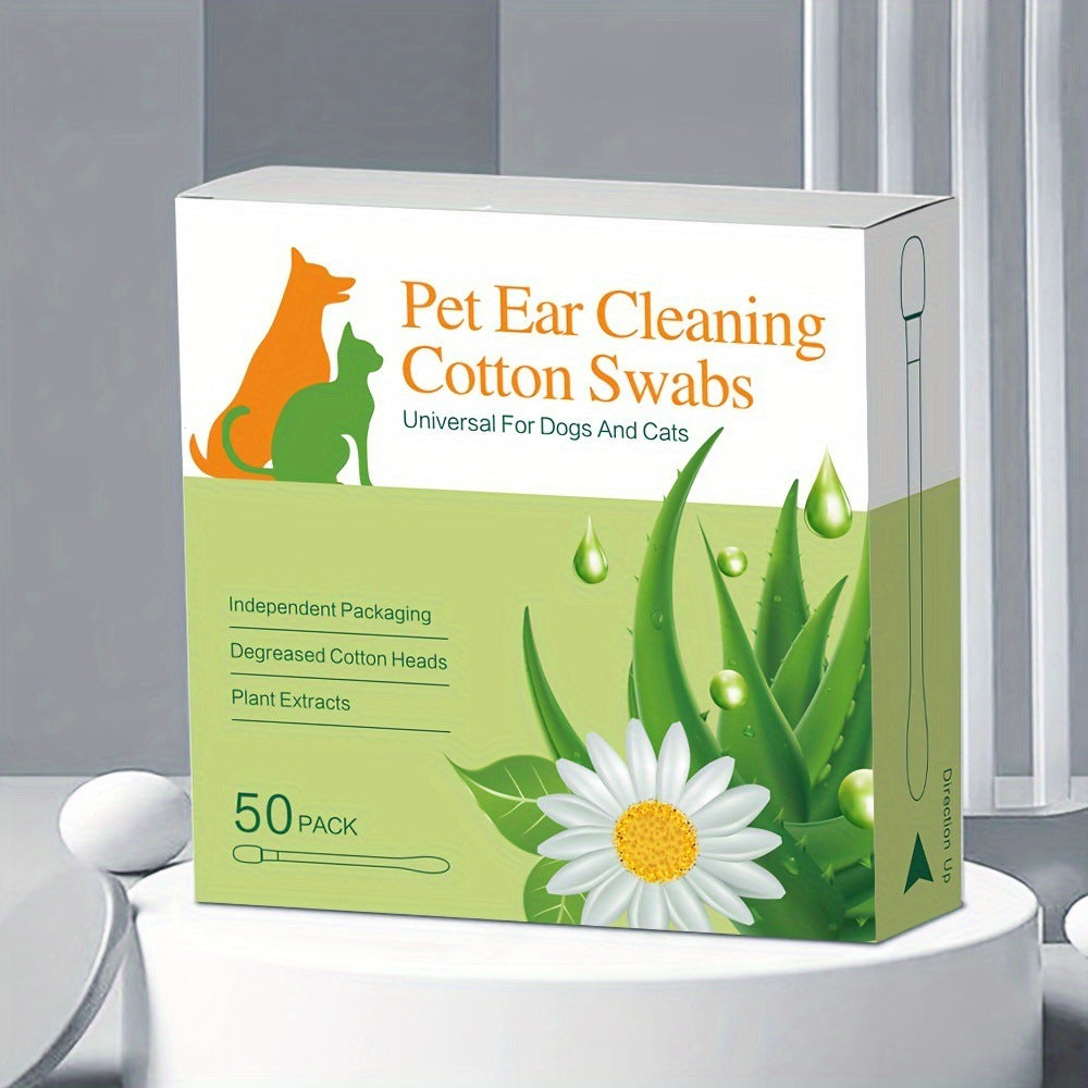 Pet Ear Cleaning Cotton Swabs