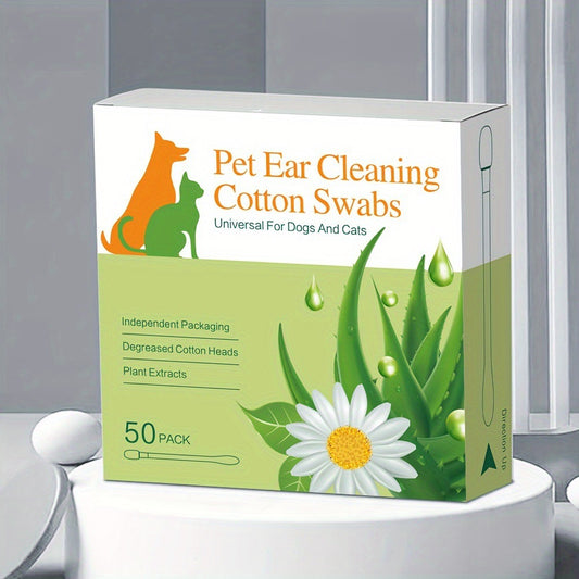 Pet Ear Cleaning Cotton Swabs