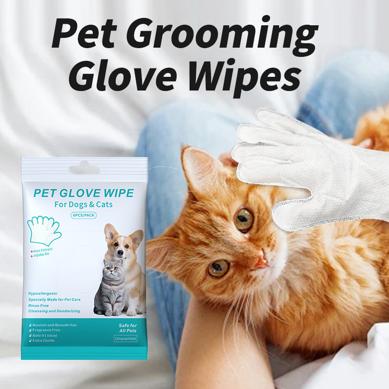 Pet Grooming Glove Wipes