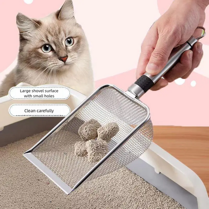 Pet Cleaning Shovel, big cat litter spatula noodles 2.0*2.0 mm ,shovel much , leak fast , intimate hook